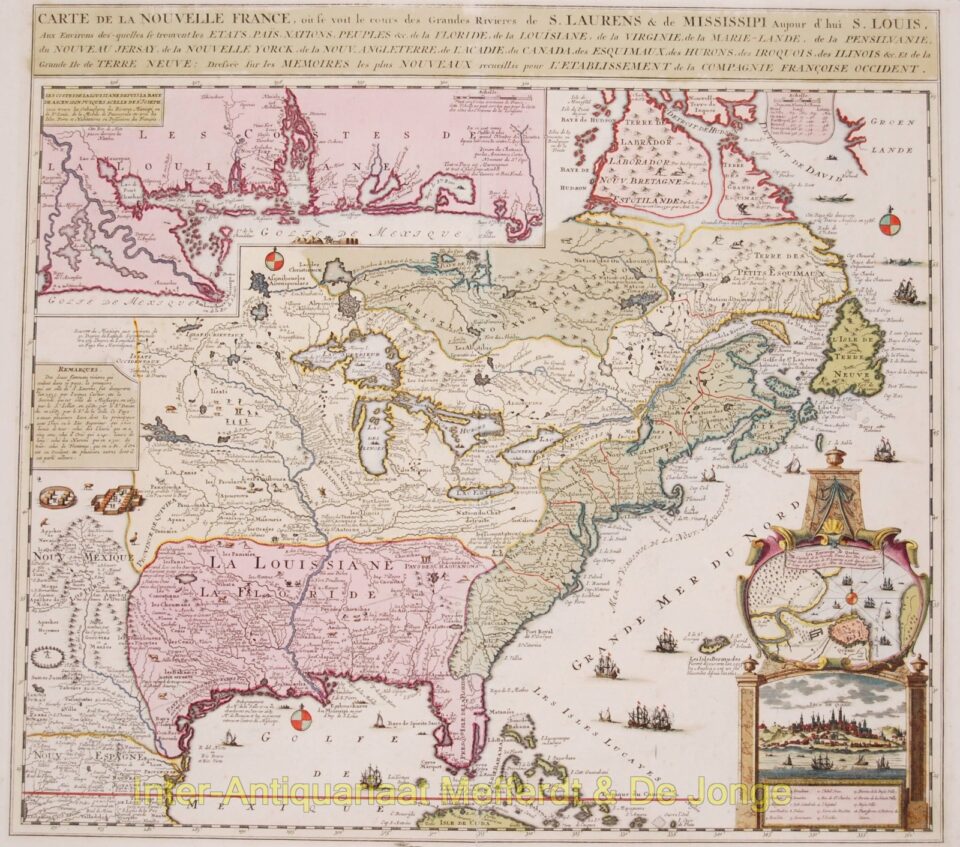 America, Louisiana - Henri Chatelain, 1719