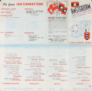 Alternative view of Amsterdam for Canadian soldiers - Canadian field Survey Company, 1945