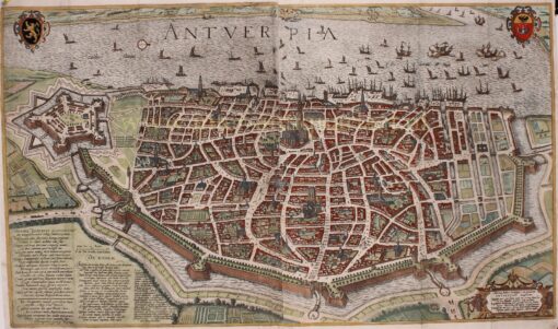 Antwerp old town map