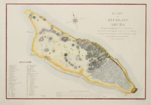 19e-eeuwse kaart van Aruba