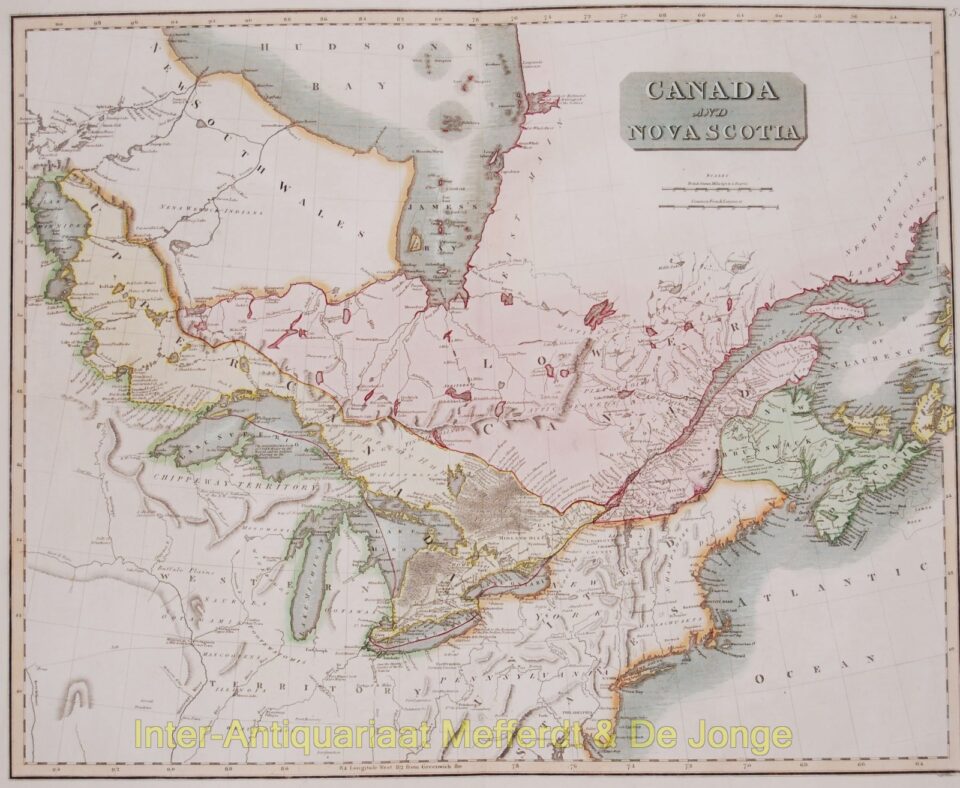 Canada map - Thomson, 1814