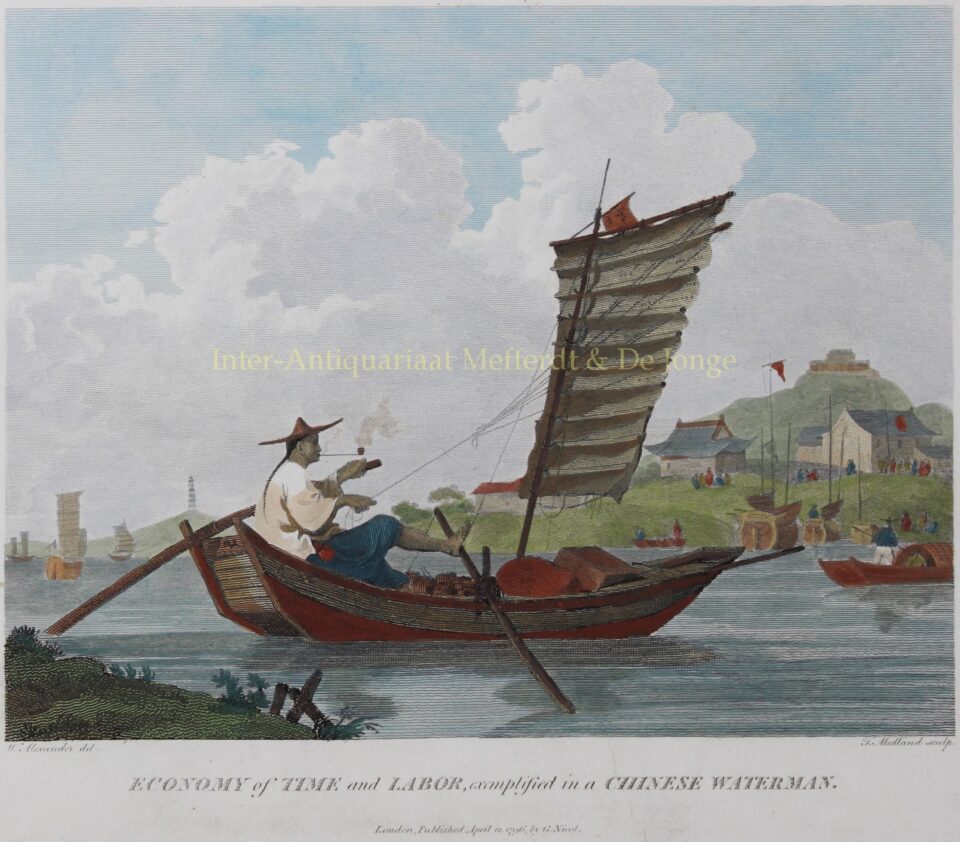 Chinese waterman - after William Alexander, 1796