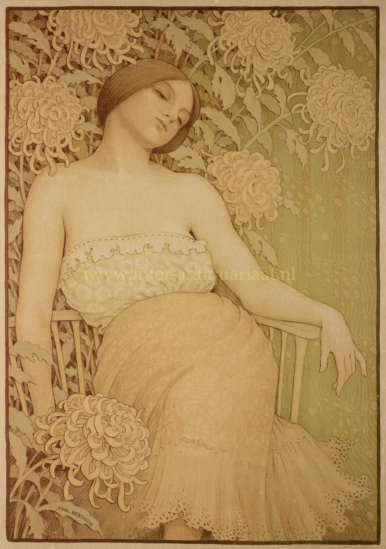  - Chrysantemums - Paul Berthon, 1899