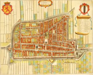 Plattegrond Delft - Gregorio Leti