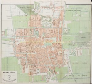19th century map of The Hague