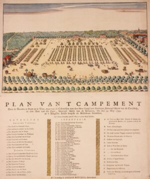 kampement op het Malieveld in 1742