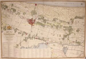 19e-eeuwse kaart van Wassenaar