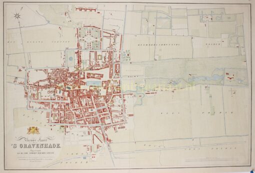 oude kaart Den Haag 1858