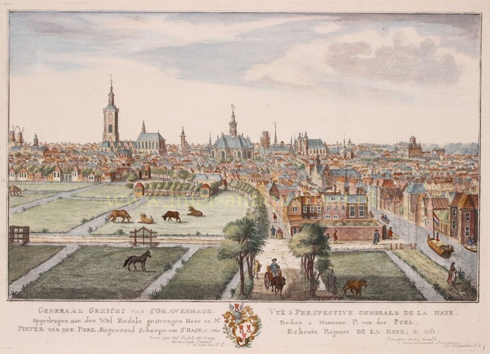 gezicht op Den Haag 1762