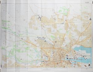 Alternative view of Dublin - Soviet map, 1980
