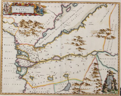 antique map Egypt and the Gulf