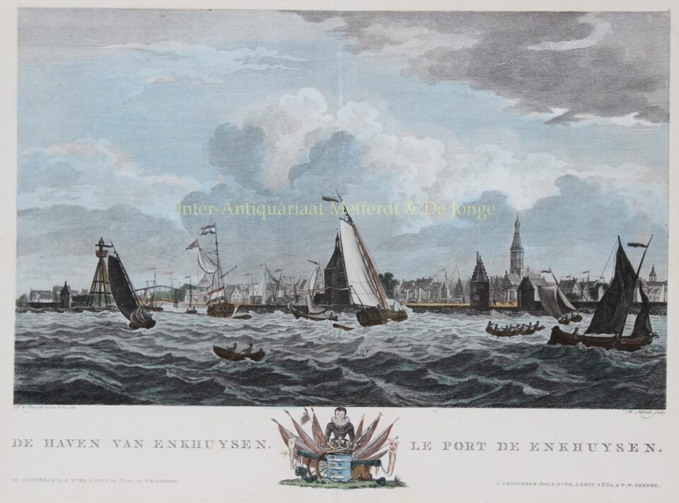 Enkhuizen - Matthias de Sallieth after Dirk de Jong, 1802