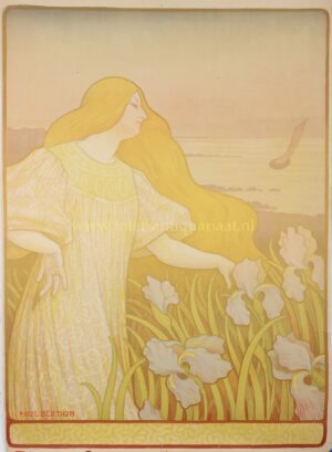 Femme aux iris - Paul Berthon, 1899