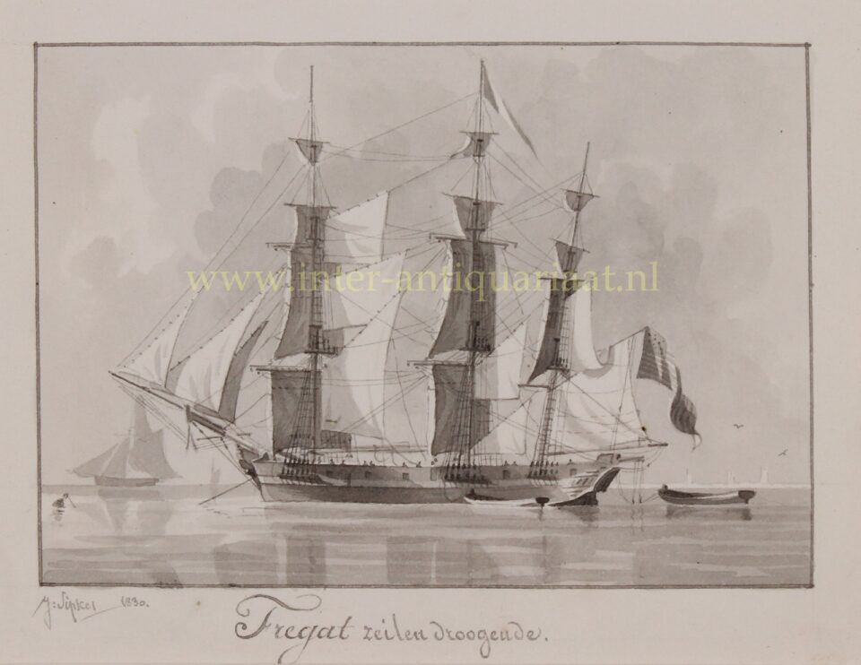 Four frigates - Joseph Sipkes, 1830-1831 - Image 2