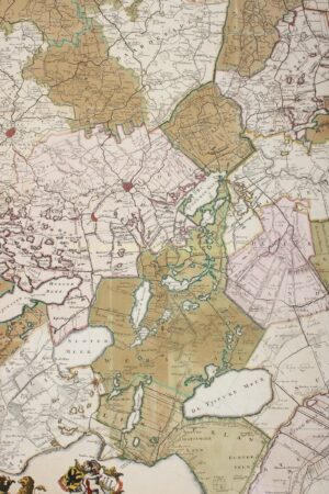 Friesland, Vegelin Map - Tobias van Dessel + Reinier and Josua Ottens, 1739 - Image 5