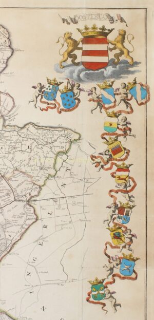 Friesland, Vegelin Map - Tobias van Dessel + Reinier and Josua Ottens, 1739 - Image 3