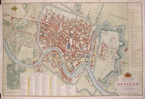 19th century map of Haarlem