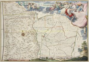 Antique map of Castricum from 1737 by Johannes Rollerus and Jan Punt