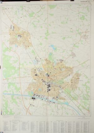 Alternative view of Hengelo, Borne, Oldenzaal - Soviet militairy maps, 1982