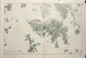 British Admiralty chart of Hong Kong and surrounding waters, based on Edward Belcher’s 1841 survey and updated to 1937
