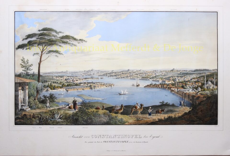 Panoramic View of Istanbul, Constantinople - c. 1835
