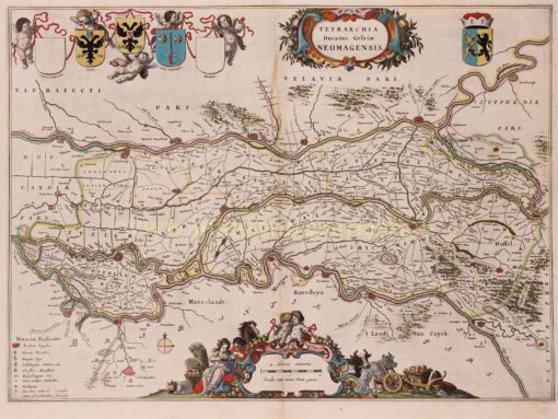 17th century map og Gueldres by Joan Blaeu