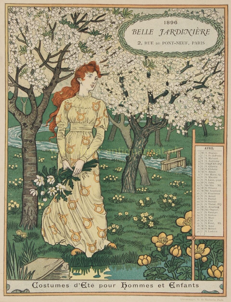 La Belle Jardinière - Eugène Grasset, 1896 - Image 6