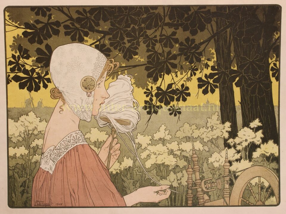 La Fileuse + La Brodeuse - Henri Privat-Livemont, 1904 - Image 2