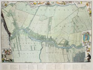 18e-eeuwse kaart van Loenen aan de Vecht