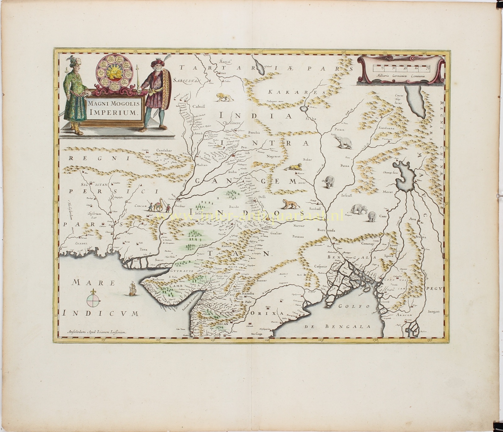 Northern India - Johannes Janssonius, 1641 - Image 3