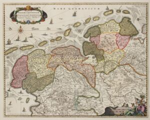 17e-eeuwse kaart van Friesland, Groningen, Drenthe