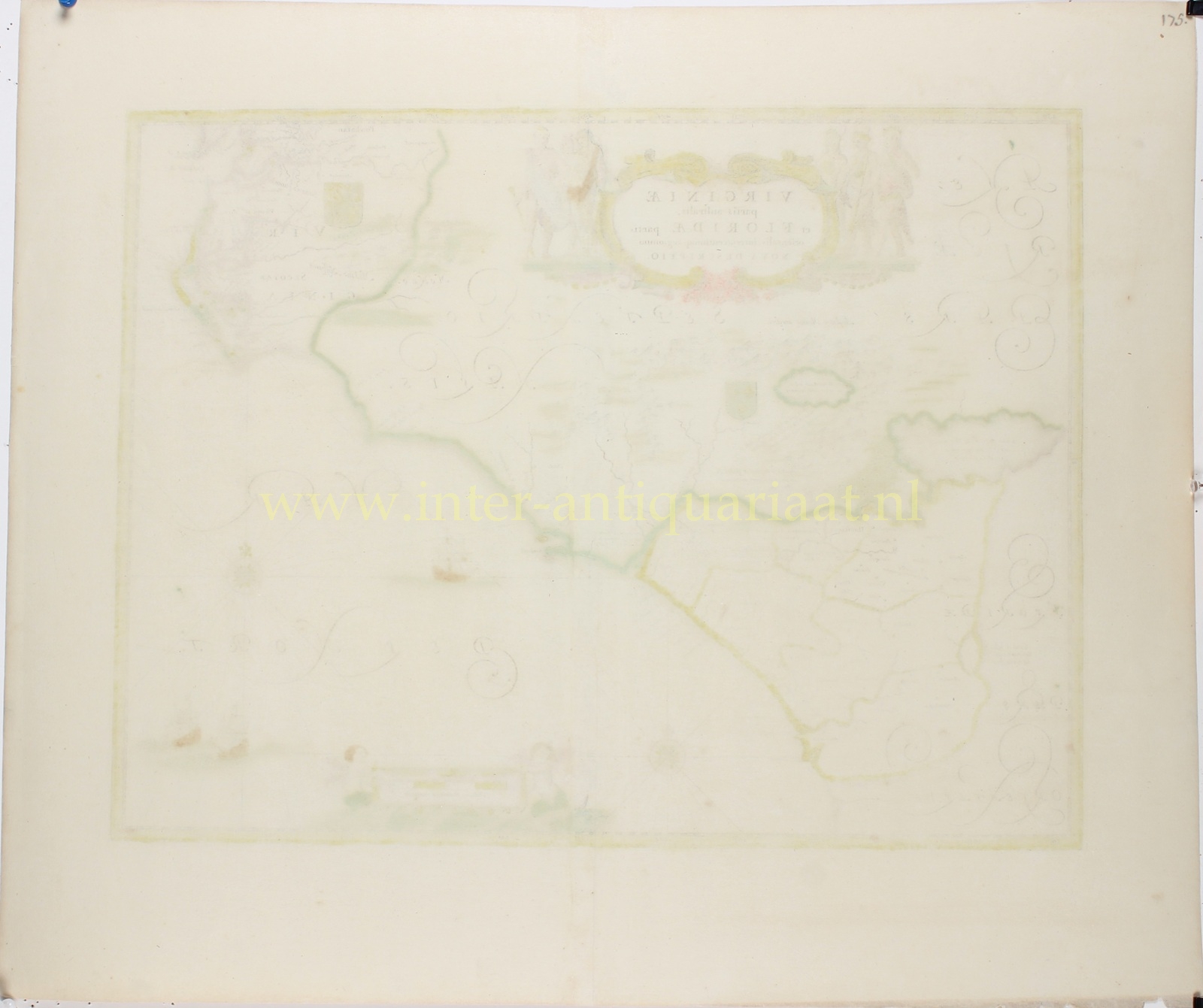 North America, East Coast, Virginia, Florida - Blaeu, c. 1640 - Image 2