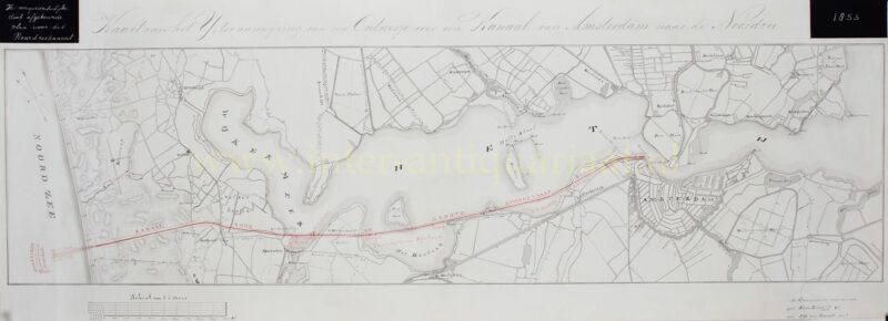 original design drawing for the North Sea Channel