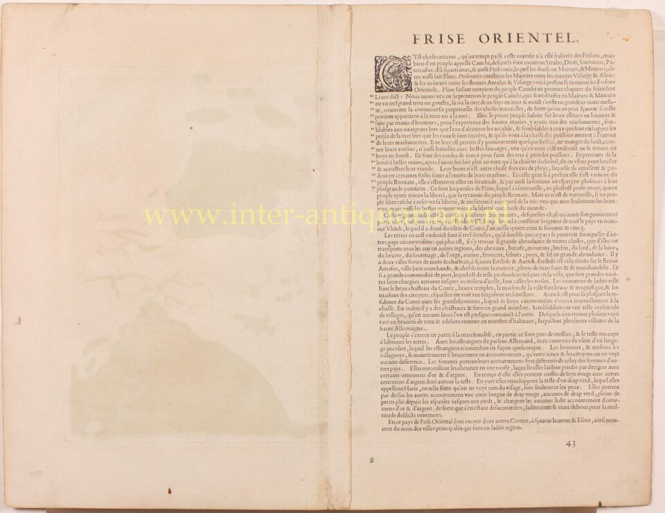 East Frisia (Ostfriesland) - Abraham Ortelius, 1587 - Image 2