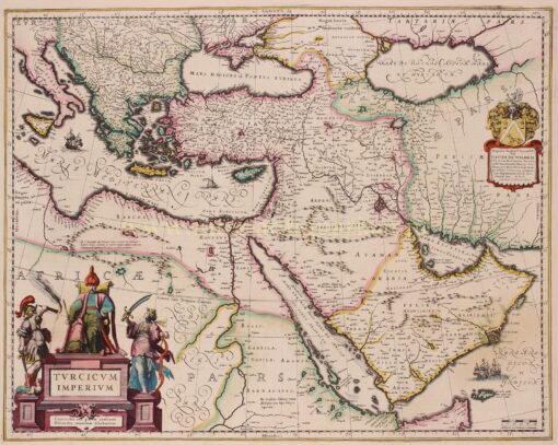 17th century map of the Ottoman Empire