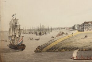 Alternative view of Paramaribo - Gualtherus Mabé (attrib.), ca. 1816–1821