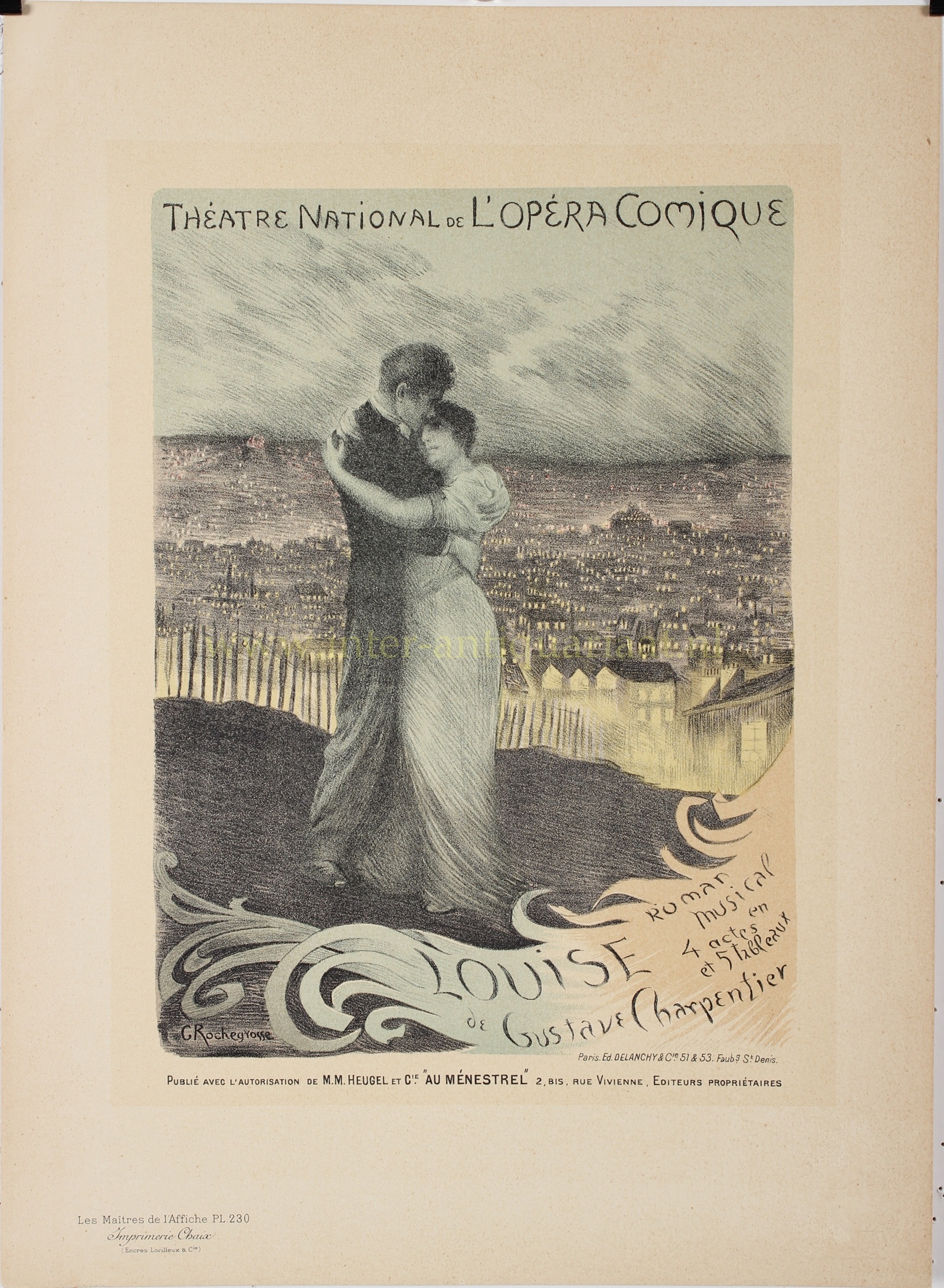 Paris, Belle Époque opera poster - Georges Rochegrosse, 1900 - Image 2