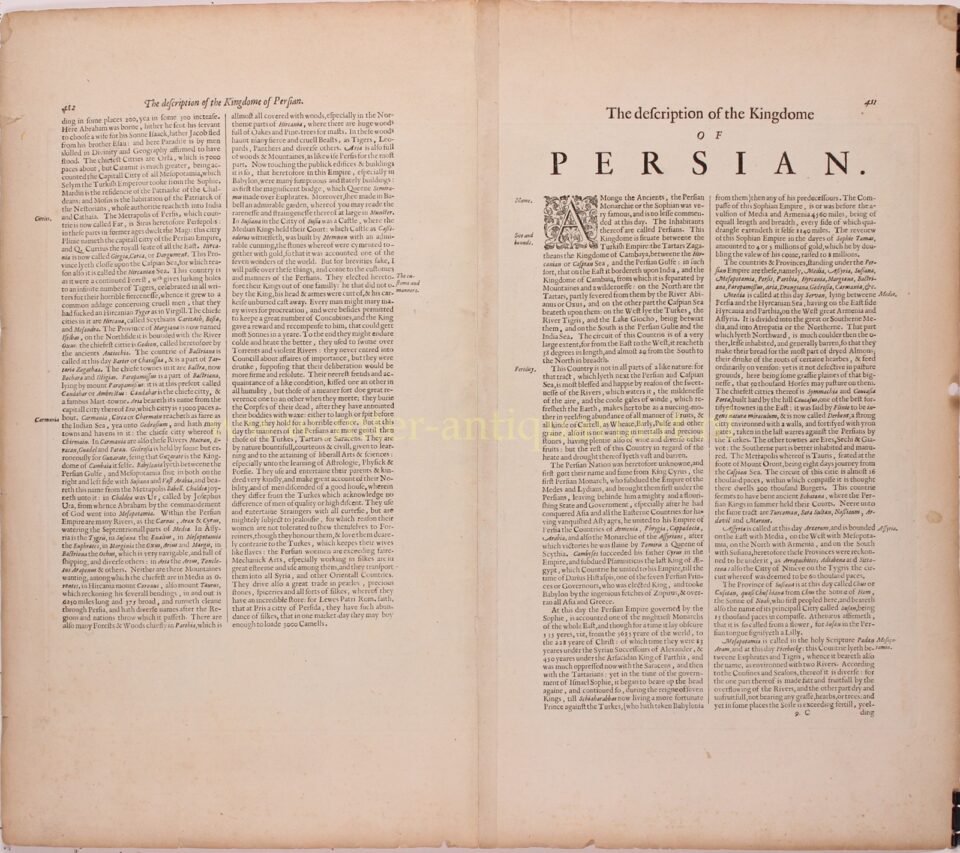 Persian Empire - Gerard Mercator, 1633 - Image 2