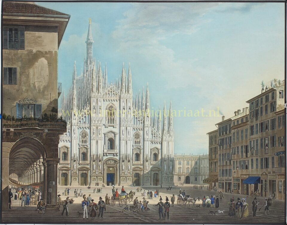 Piazza del Duomo, Milano - Giovanni Migliara, c. 1828