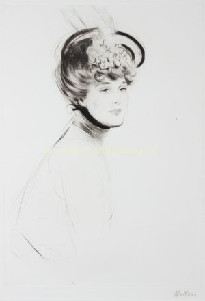 Portrait of a young lady - Paul César Helleu, ca. 1900