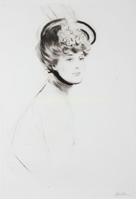 Portrait of a young lady - Paul César Helleu, ca. 1900