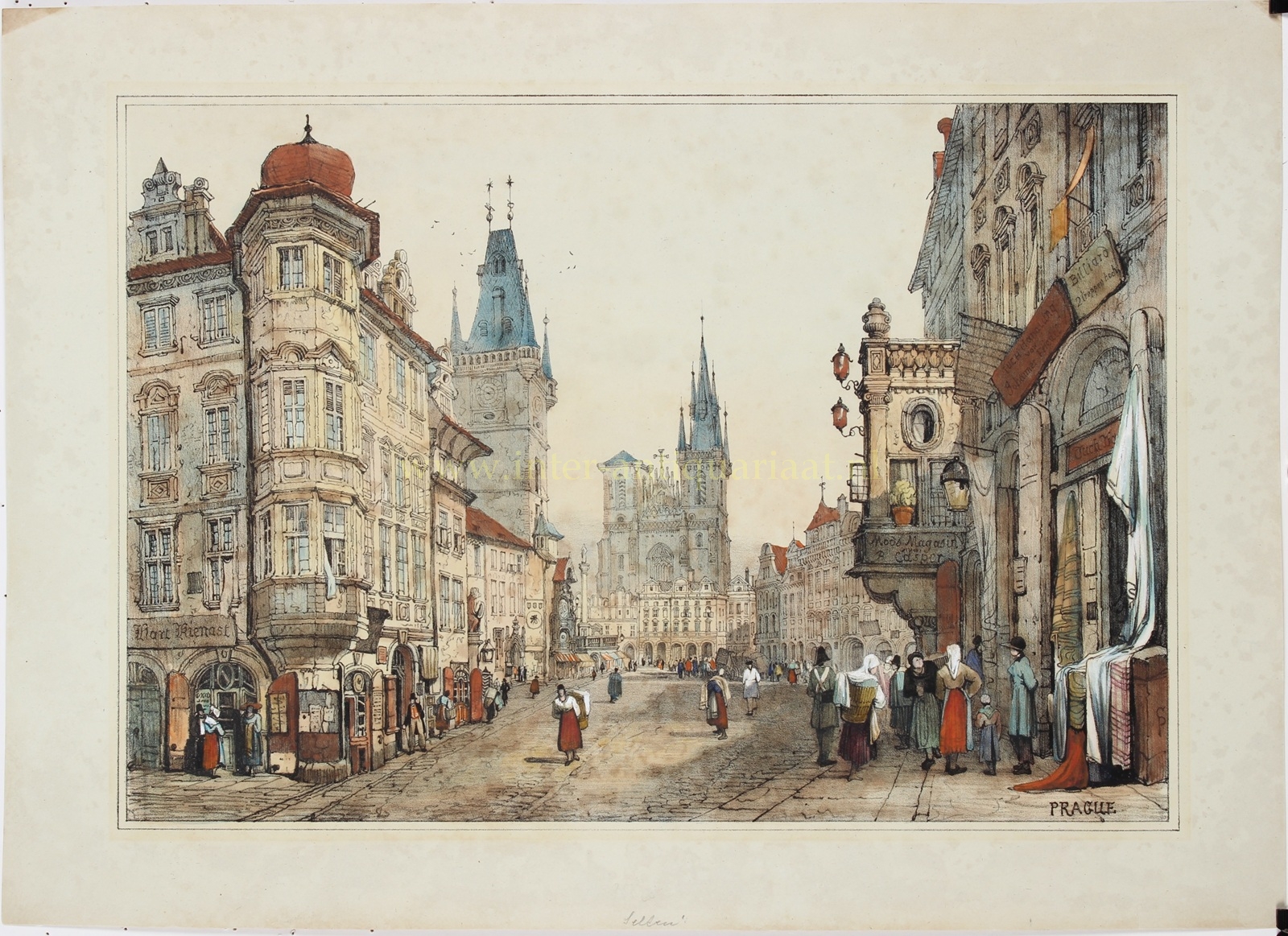 Prague - Samuel Prout, 1833 - Image 3