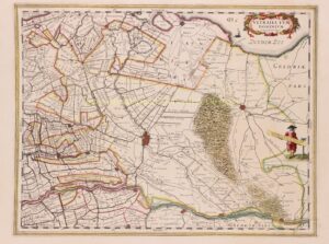 oude kaart van provincie Utrecht en Het Gooi