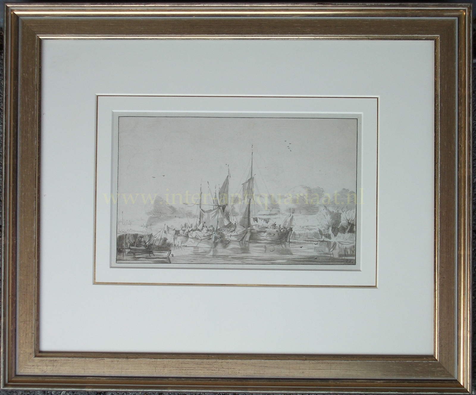 River view - Cornelis Ploos van Amstel after Jacob Esselens, 1771 - Image 2