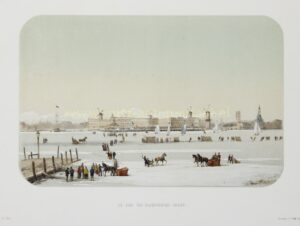 Alternative view of Frozen Maas before Rotterdam G.J. Bos after P.W.M. Trap - 1855
