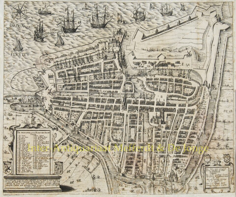 Rotterdam city plan - Henrijck Haestens,1599