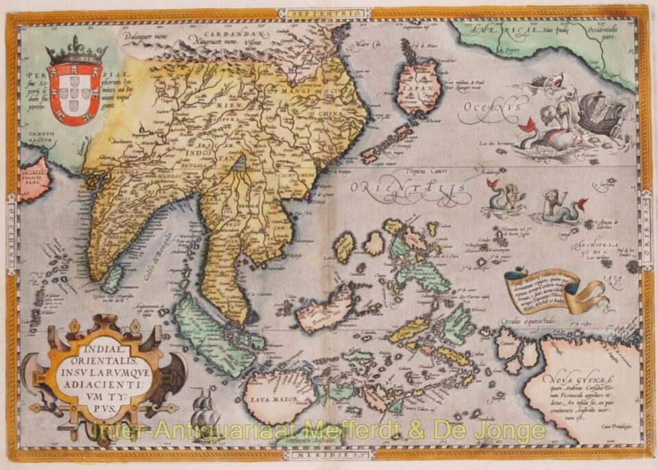 Southeast Asia map - Ortelius, 1587