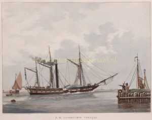Eerste stoomschip van de Nederlandse Marine, ca. 1830