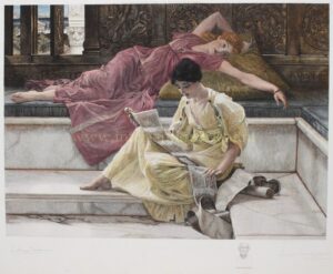 A Favourite Poet - Lawrence Alma-Tadema, 1889