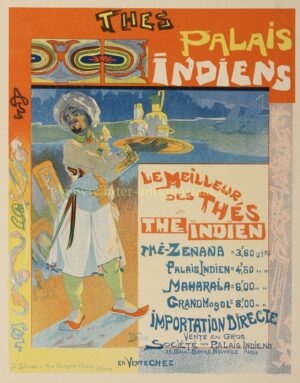 Georges de Feure Art Nouveau poster Thés Palais Indiens, Les Maîtres de l’Affiche, 1900
